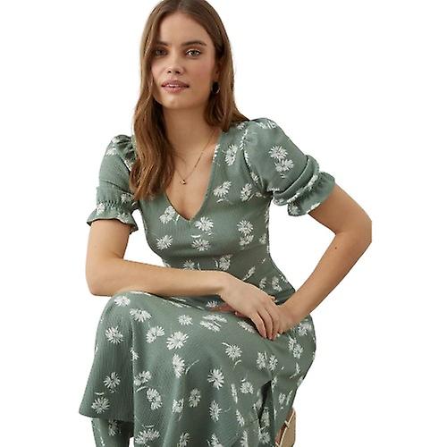 chinese dress ladies Dorothy Perkins Womens/Ladies Floral Shirred Cuff Petite Midi Dress –  Universal Textiles main image 1