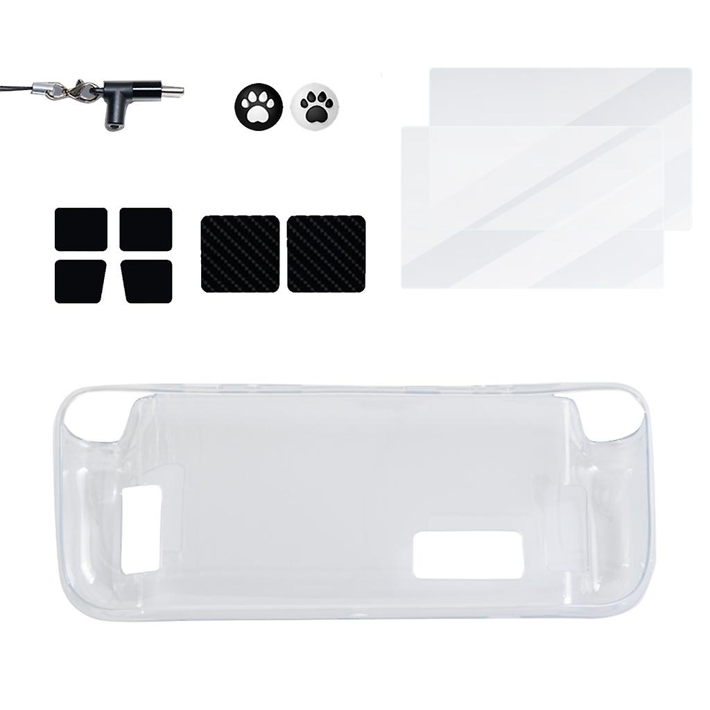Transparent Pc Hard Case For Steam Deck Host Split Crystal Protective Cases