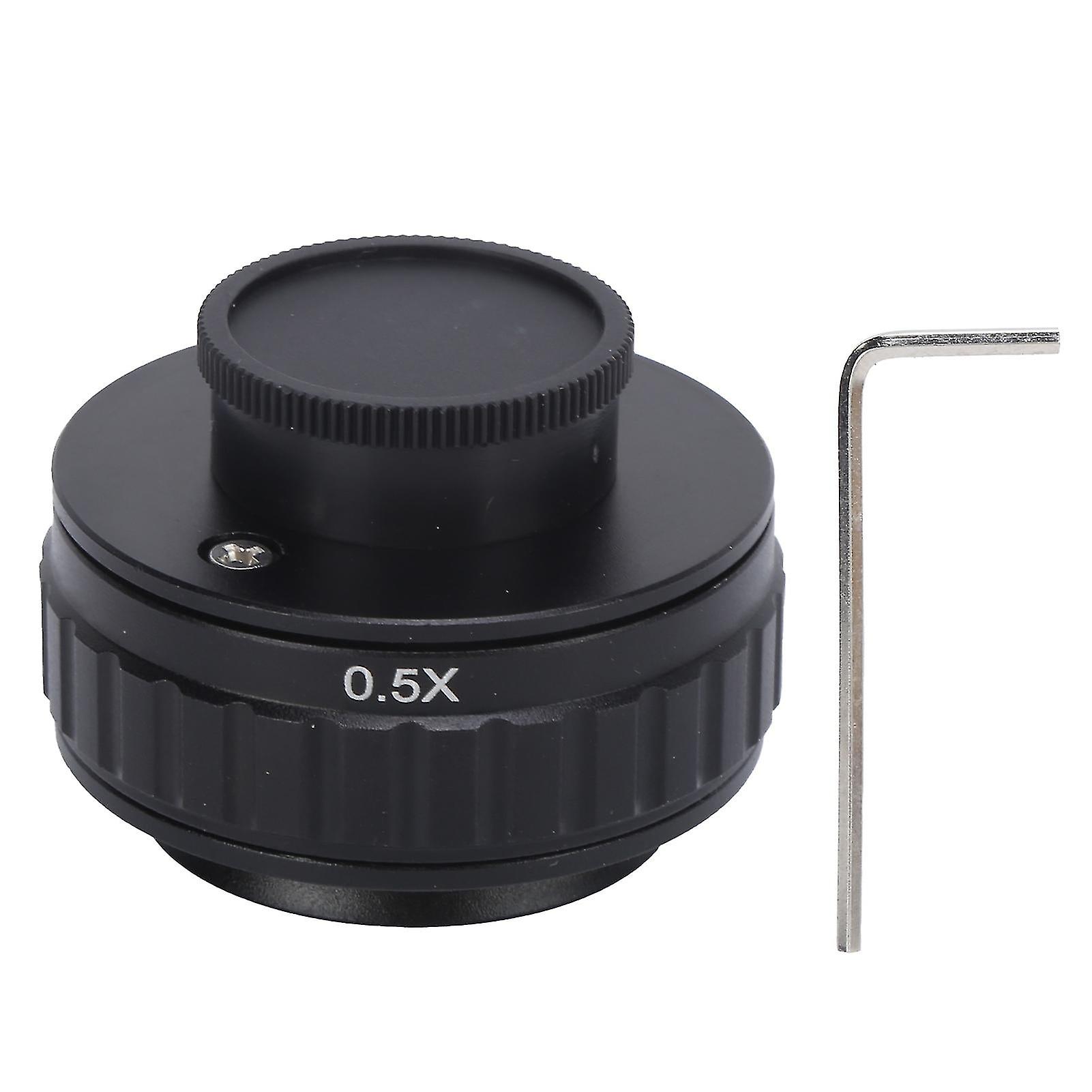 0.5X Adapter Lens 38mm C Mount Adapter Trinocular Stereo Microscope Tube For Digital Camera Focusing