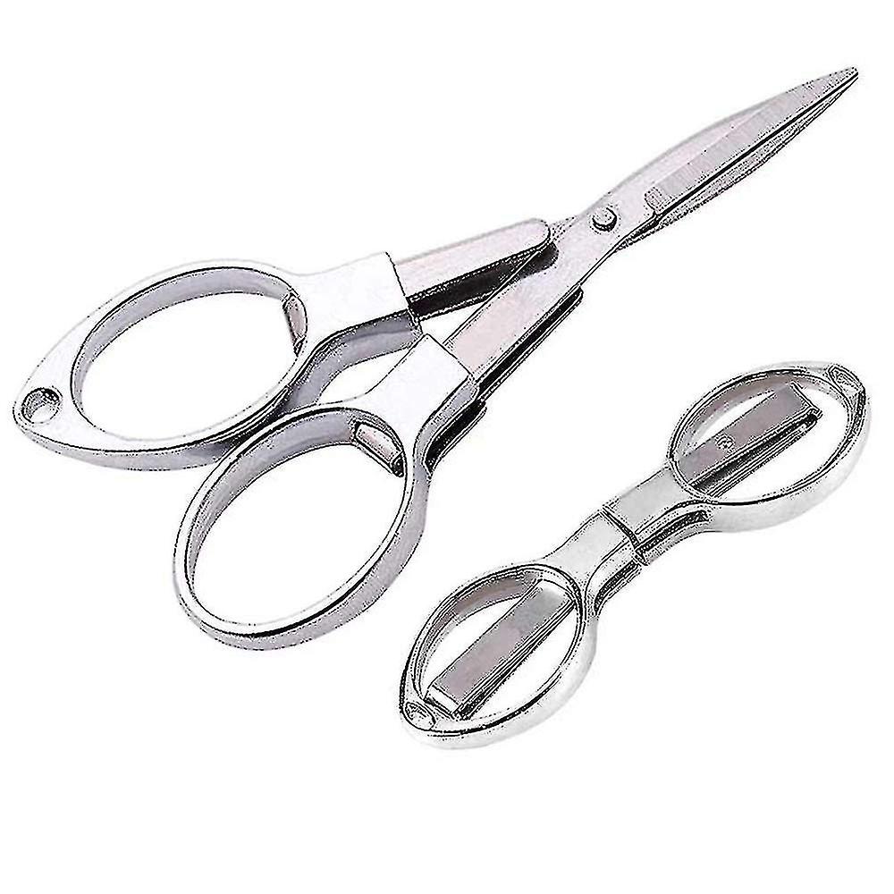 Folding Safety Scissors Stainless Steel Telescopic Cutter Scissors