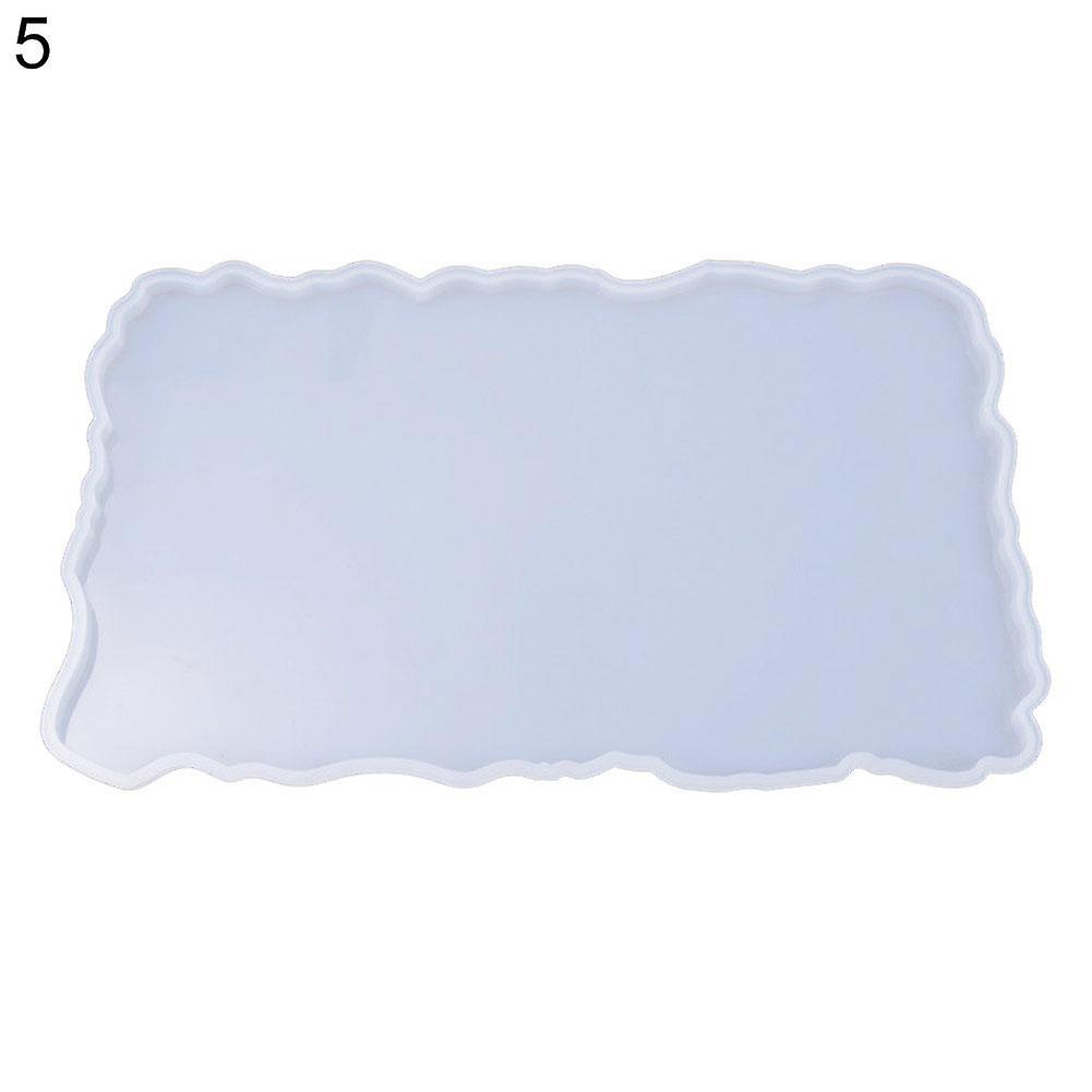 Craft Tray Plate Fruit Bowl Silicone Square Rectangle Shape Resin Mold DIY Tool