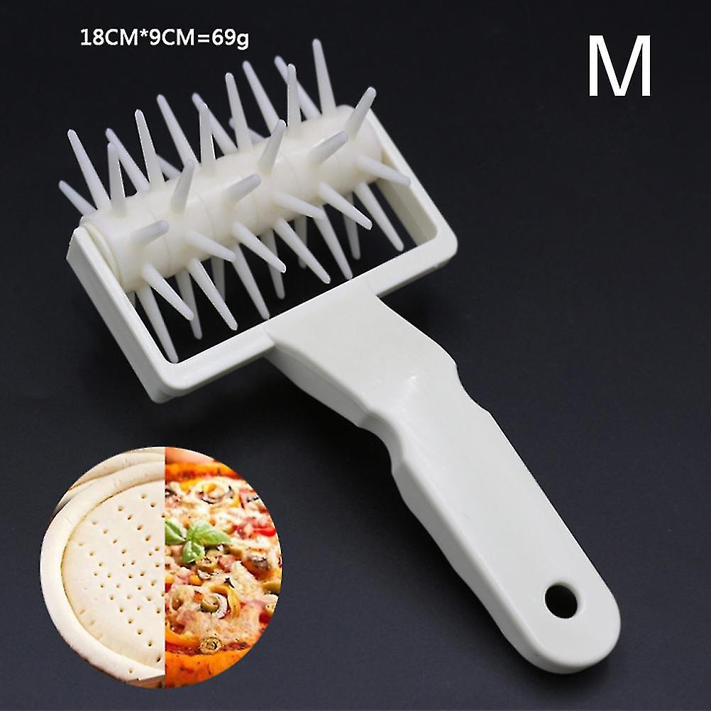 Gebäck Pizza Plastik Teig Nadel Räder Walze Brot Locher DIY Backwerkzeug