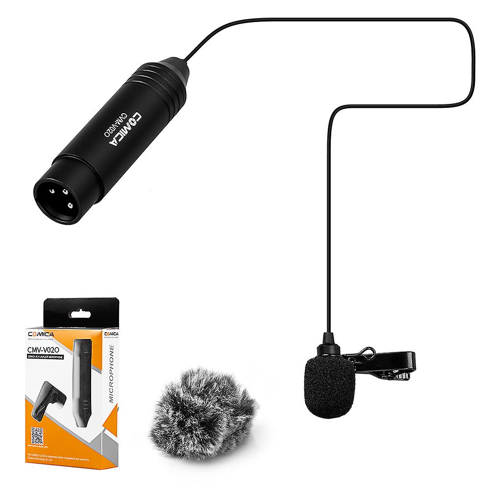 Omnidirectional Lavalier Lapel Microphone Condenser Mic Xlr Plug