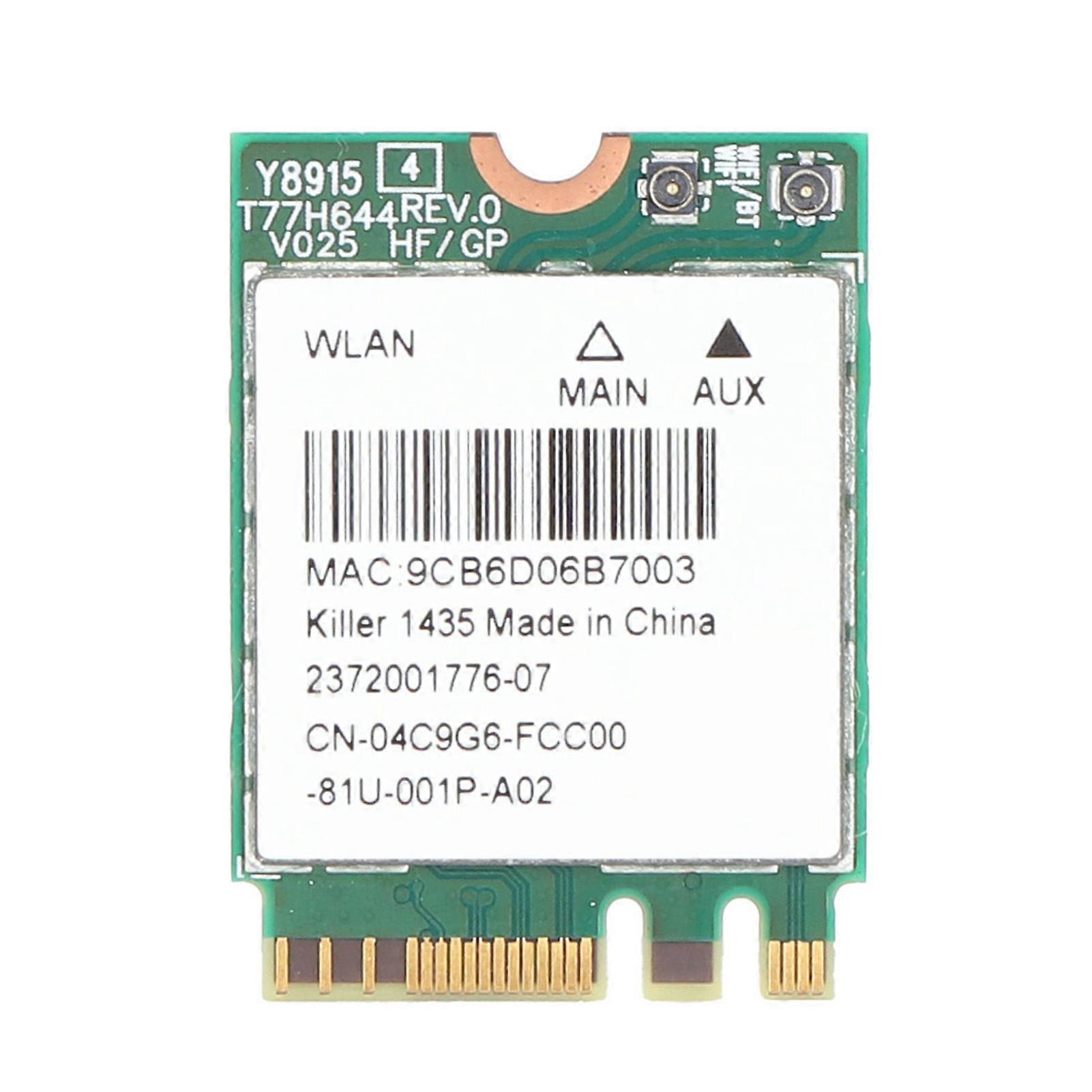Dual-band netwerkkaart 2,4 GHz 5 GHz 867 Mbps draadloze adapter voor Dell laptop High-Speed WiFi PCIe draadloze netwerkkaart