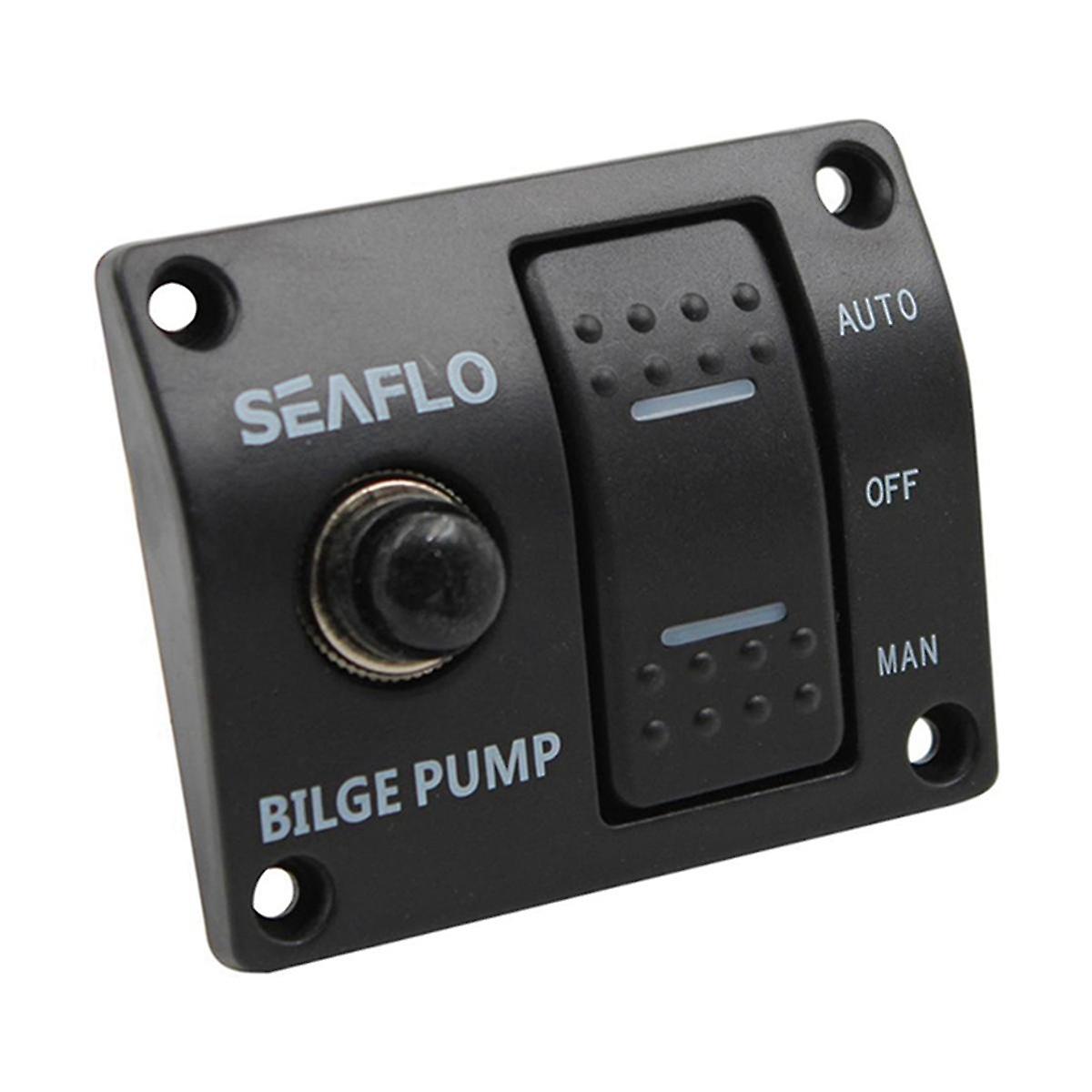 Bilge Pump Control Switch Automatic Pump Marine Panel Switch 3-WAY Switch Panel for Bilge Pump