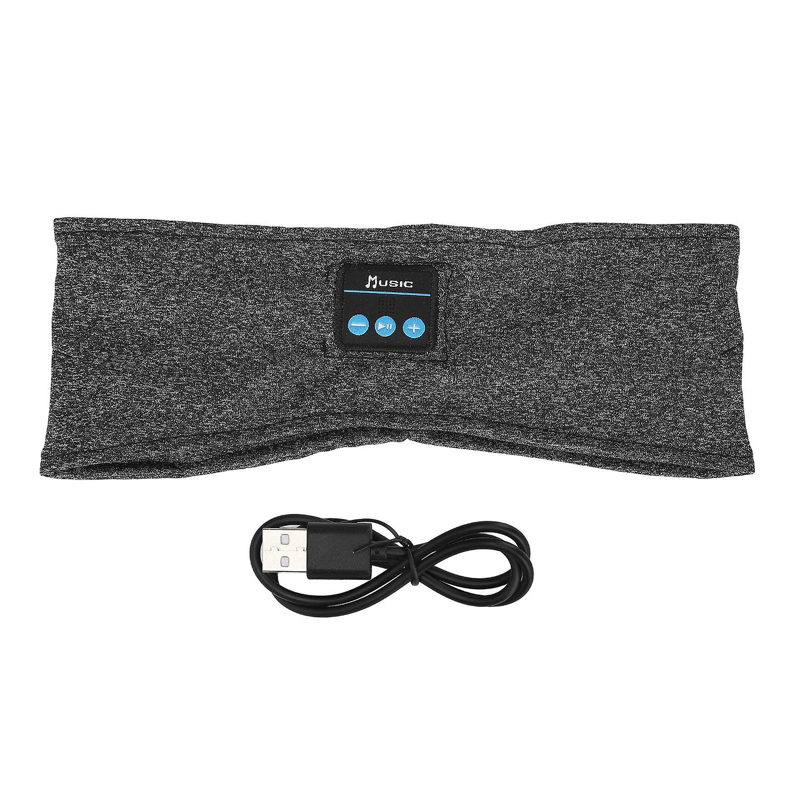 Wireless Sleep Headband Stretchy Protective Musical Adjustable Sleeping Headphone Grey