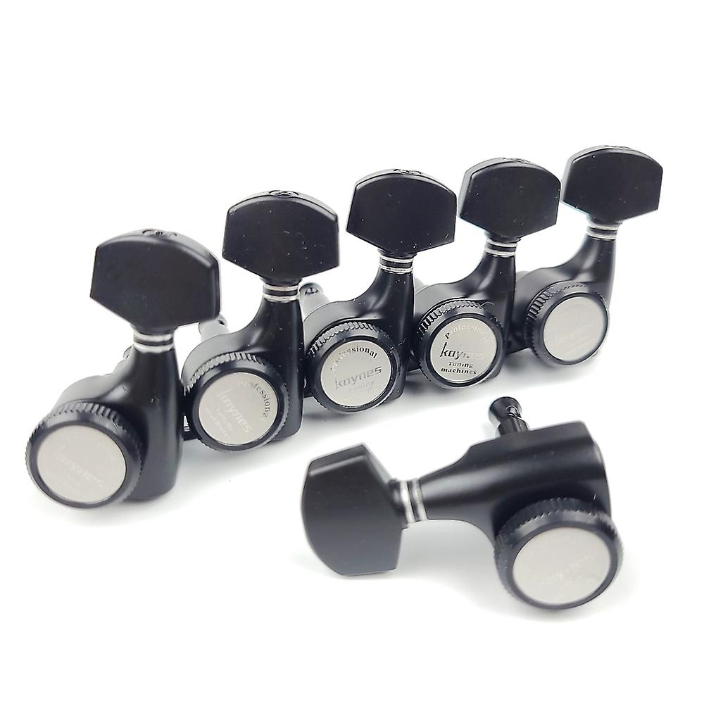 1 Set Guitar Locking Tuners Electric Guitar Machine Heads Tuners Lock String Tuning Pegs Black Made In Korea