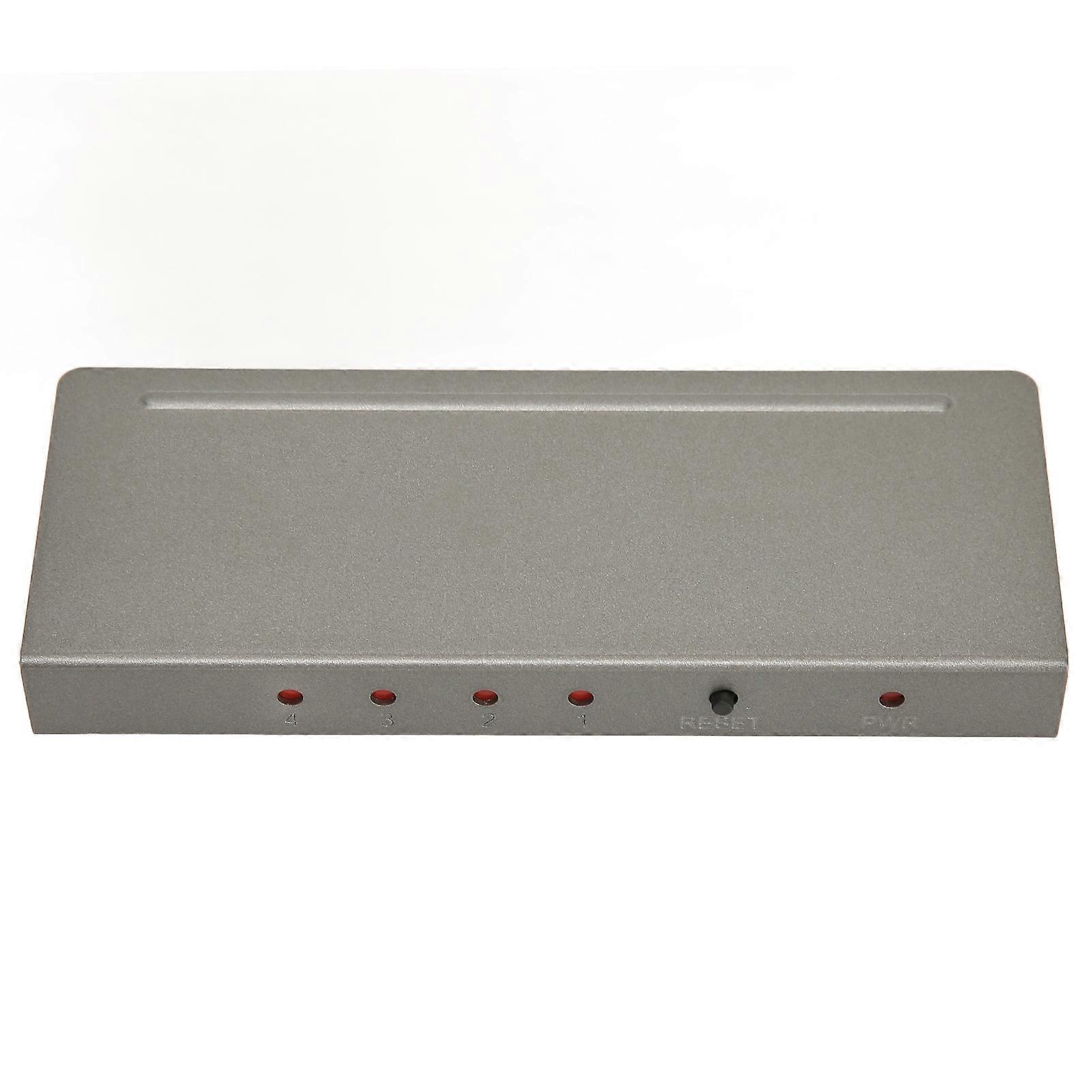 HD Multimedia Interface Splitter 4K 1 in 4 Out Support 3D 1080P Video Distributor Duplicator 100?240V UK Plug