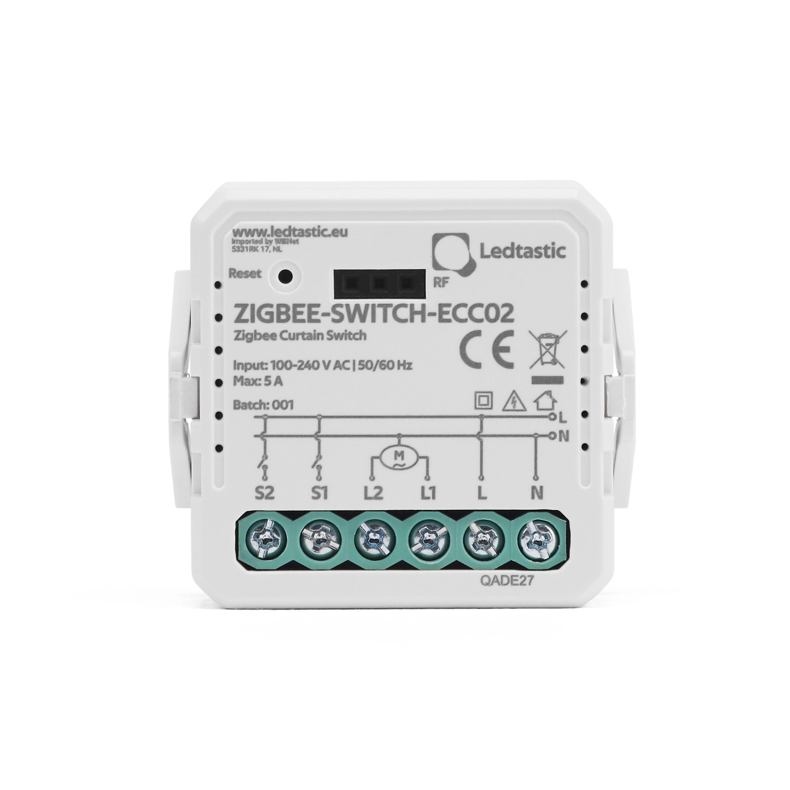 Ledtastic ZIGBEE-SWITCH-ECC02 Intelligenter Rollladenschalter - Zigbee 3.0