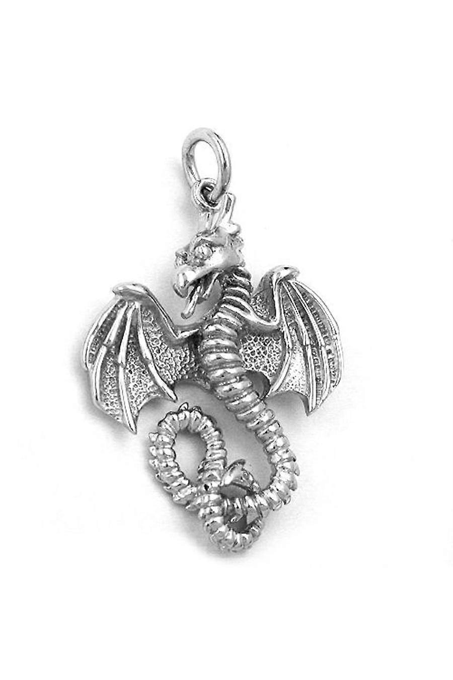 Pendant Dragon Rhodium Plated Silver 925 - Gl92488
