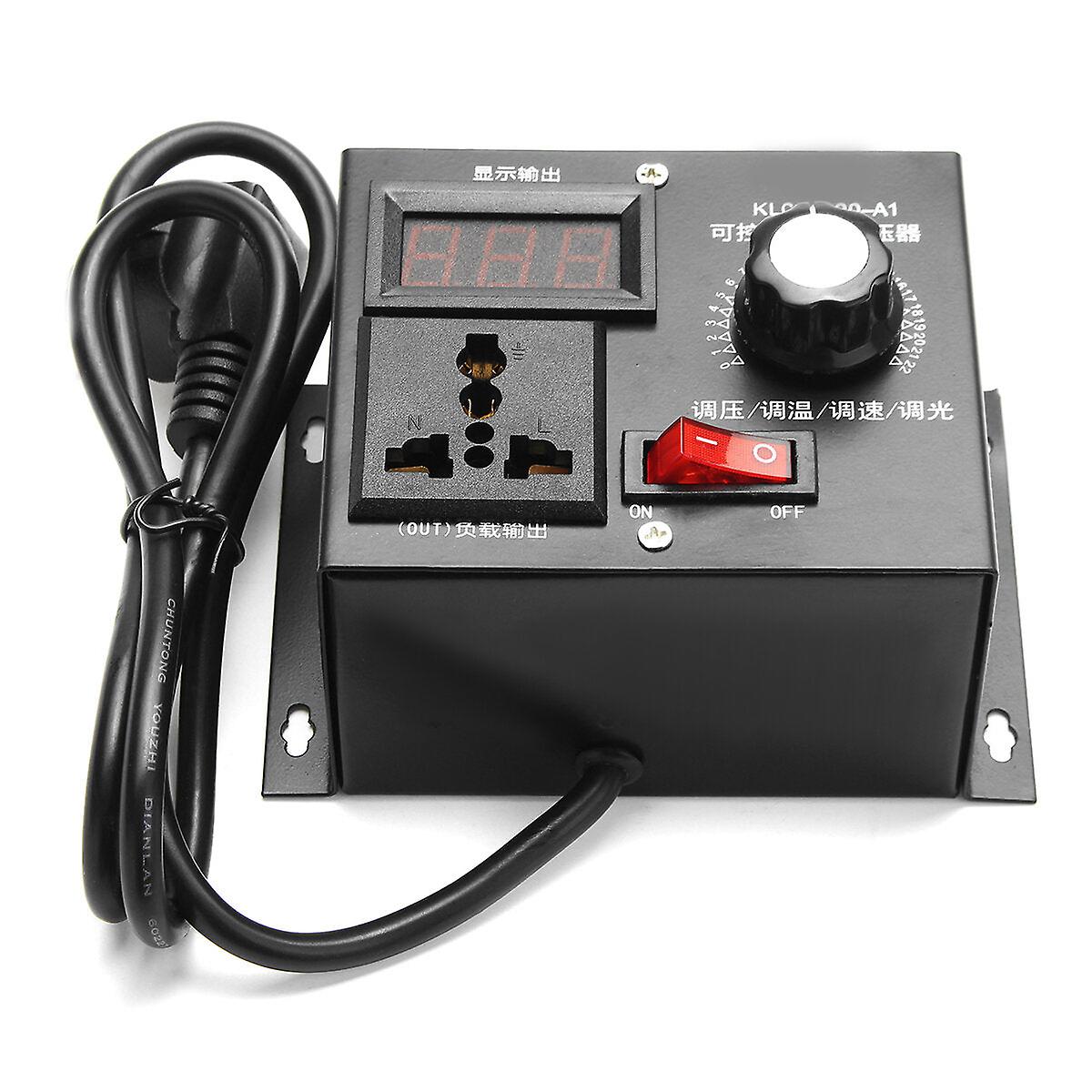 220V 4000w Universal Motor Speed Controller Variable Voltage Speed Regulator Led Display Motor