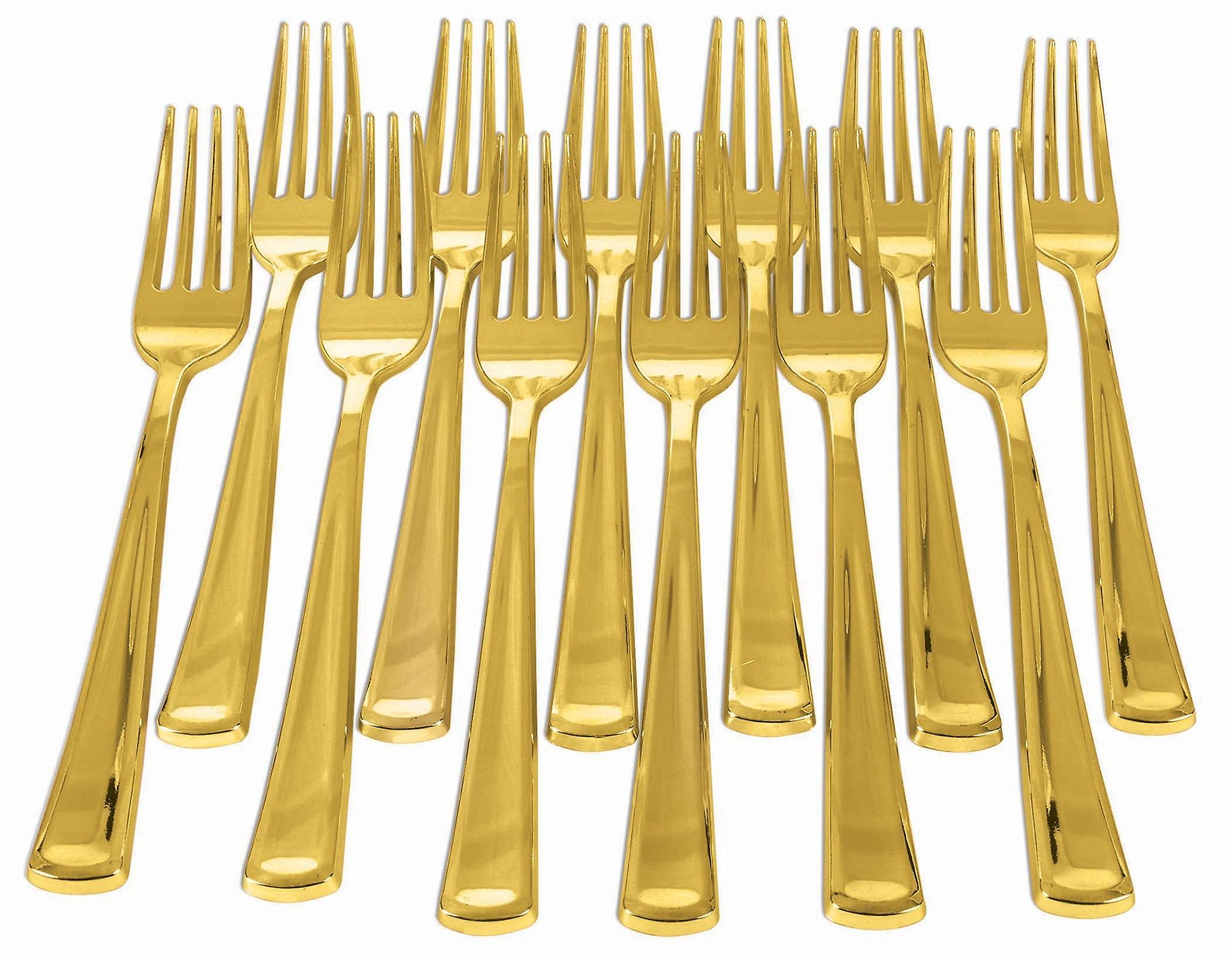 Gold Plated Forks 12 Pack X81857