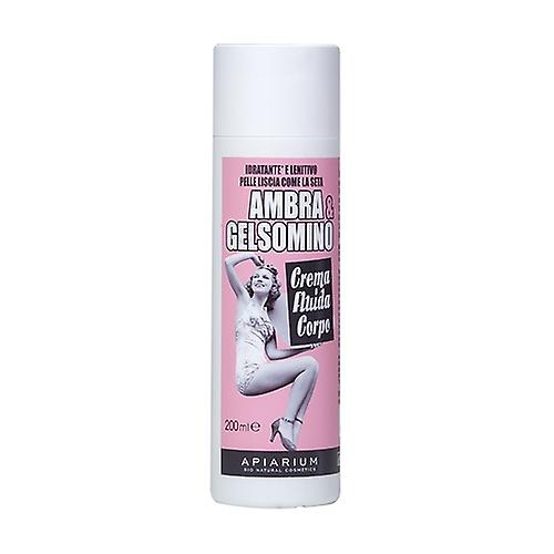 Amber and Jasmine Organic Body Fluid Cream 200 ml of cream