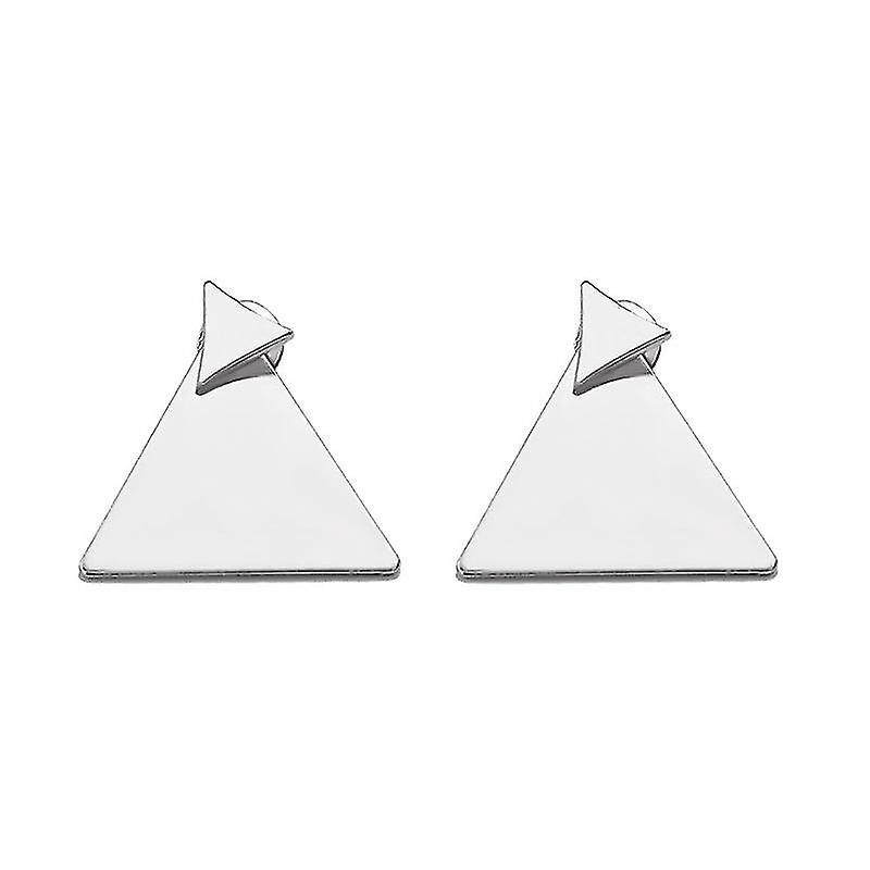 Fashionable Triangle Sequin Earrings. Small Triangle Stud Earrings. Daintily Gift