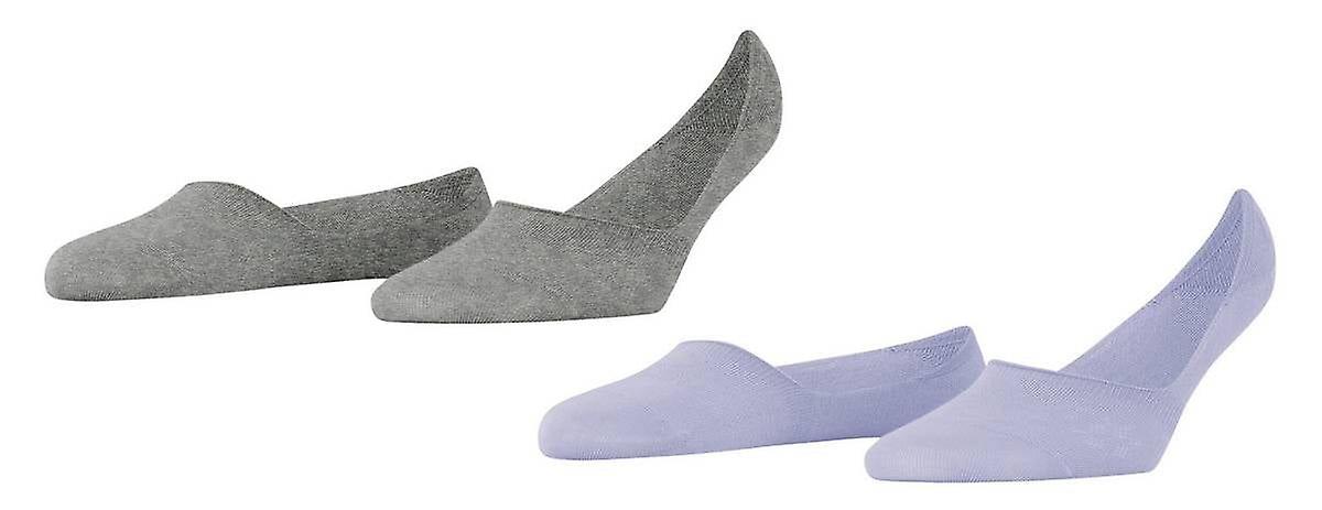 Burlington Everyday 2er-Pack Unsichtbare Socken - Cosmic Sky Lila/Grau