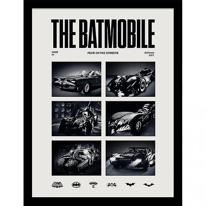 Batman 1989 Batmobile Framed Poster