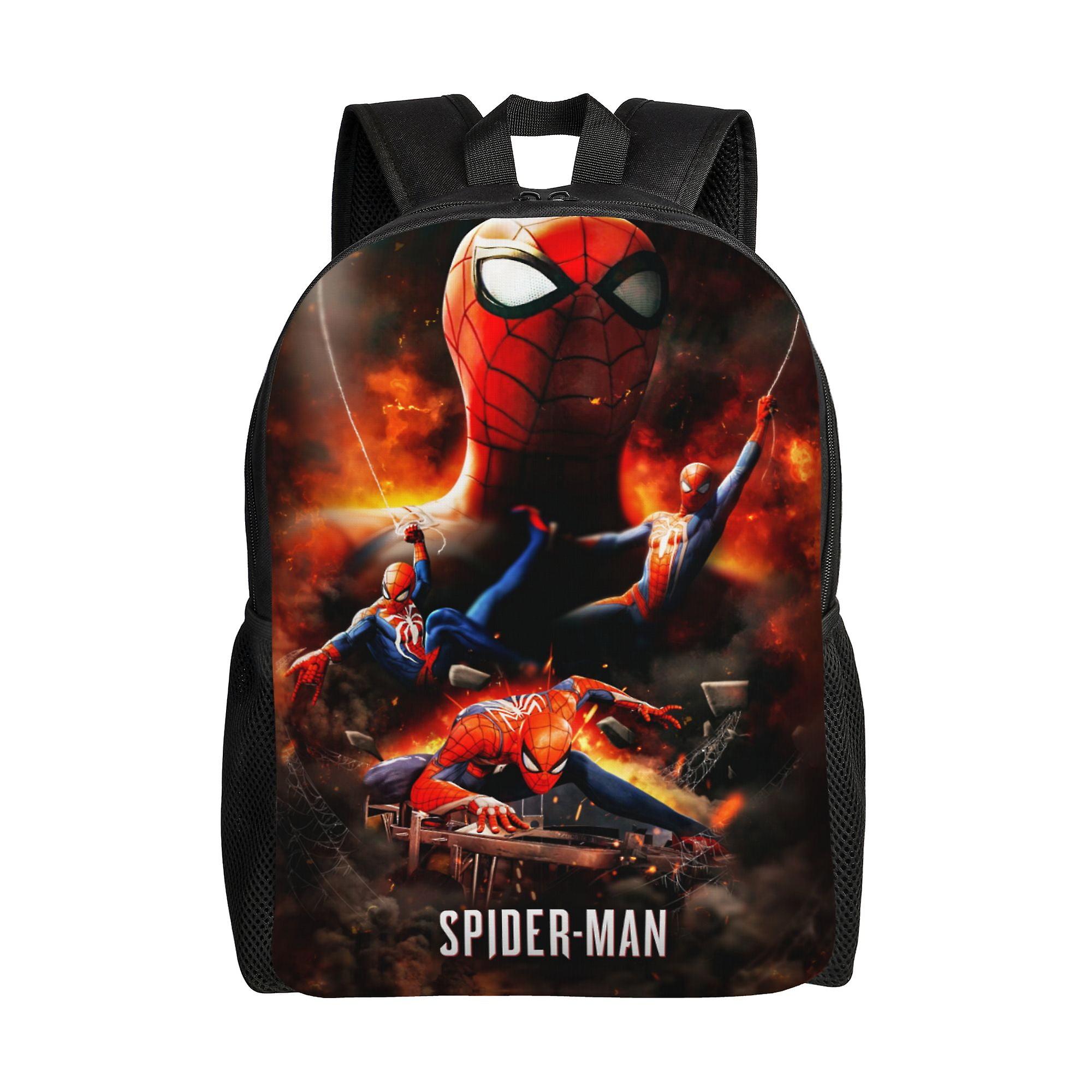 Spider Man Backpack, Adult Kids Simple Lightweight Casual Backpack for Children Student, Travel Backpack Laptop Backpack for College Work Camping