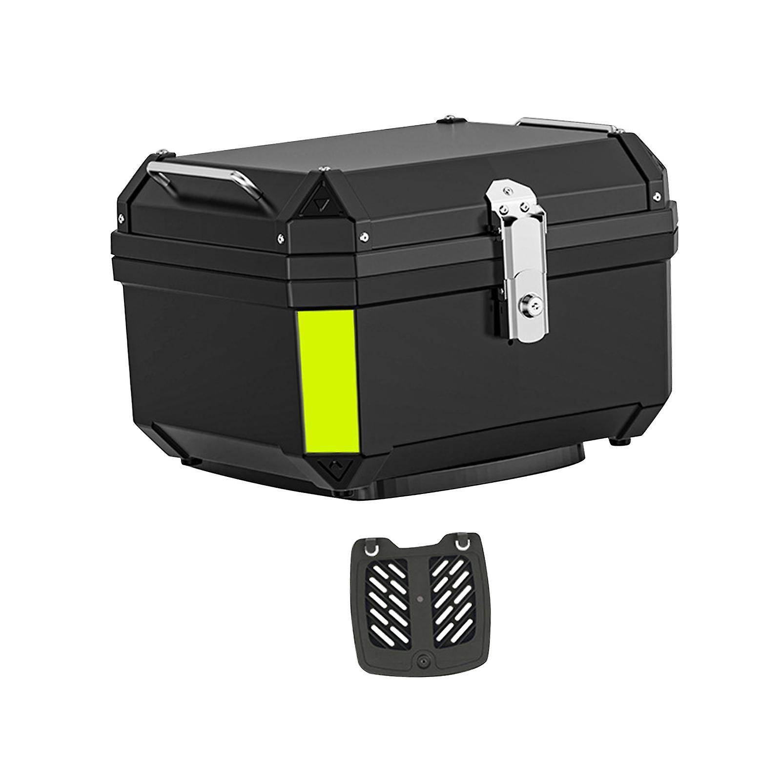 Generic Motorcycle Top Case Storage Carrier Case for Motorcycle Scooter Black 29L