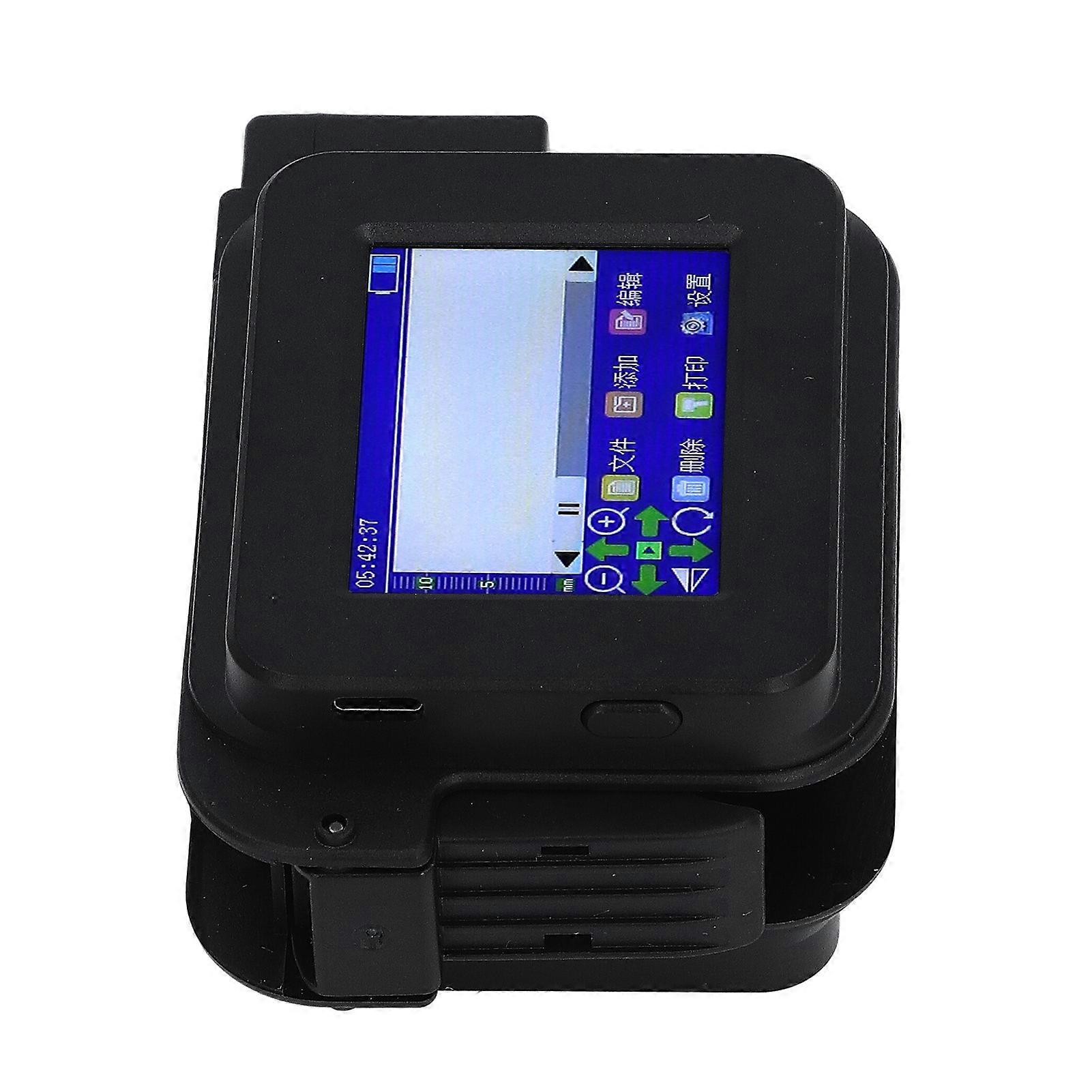 Handheld Inkjet Printer Gun Portable Mini LED Touch Screen for Label Production Date QR Code Multi Language 100‑240V EU Plug 