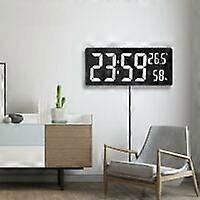 LED digital wall clock, large digit display, white for office interiors