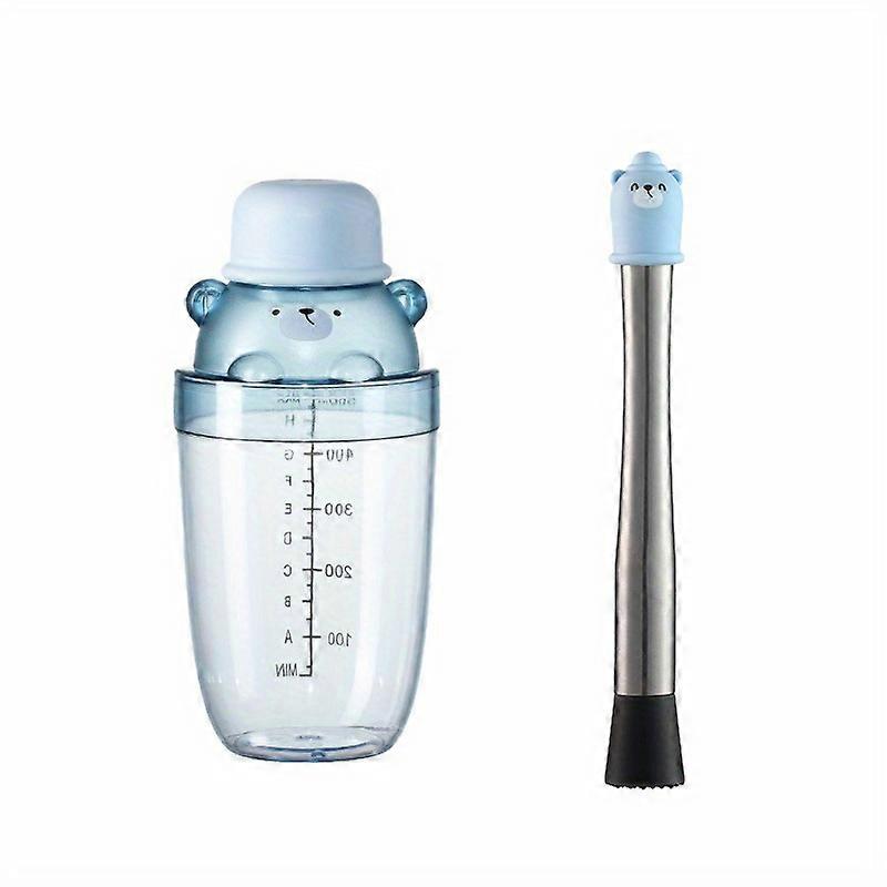 2-Piece Stainless Steel Ice Muddler Set - Polished Metal Lemon Hammer & Fruit Juicer, Handheld Shaved Ice Tool For Cocktails And Popsicles