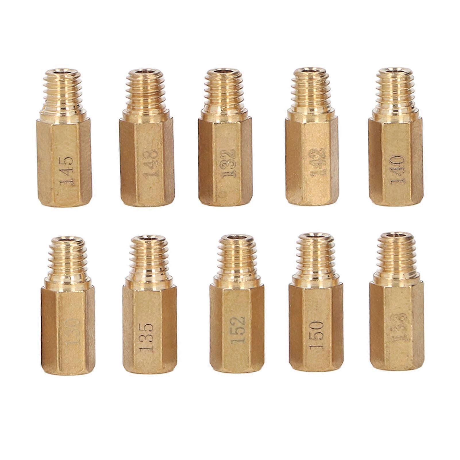 10kpl moottoripyörän kaasuttimen pääsuihkut metalliset kuusiopääsuihkut korvaavat Keihin PWK PWM OKO CVK NSR KSR -hiilihydraattisarjan