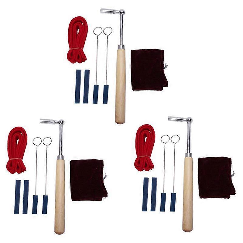 18x Professional Portable Lever Jujube Piano Tuning Tuner Mute Kit Tools And Case Piano Tuning Lever Tools Kit