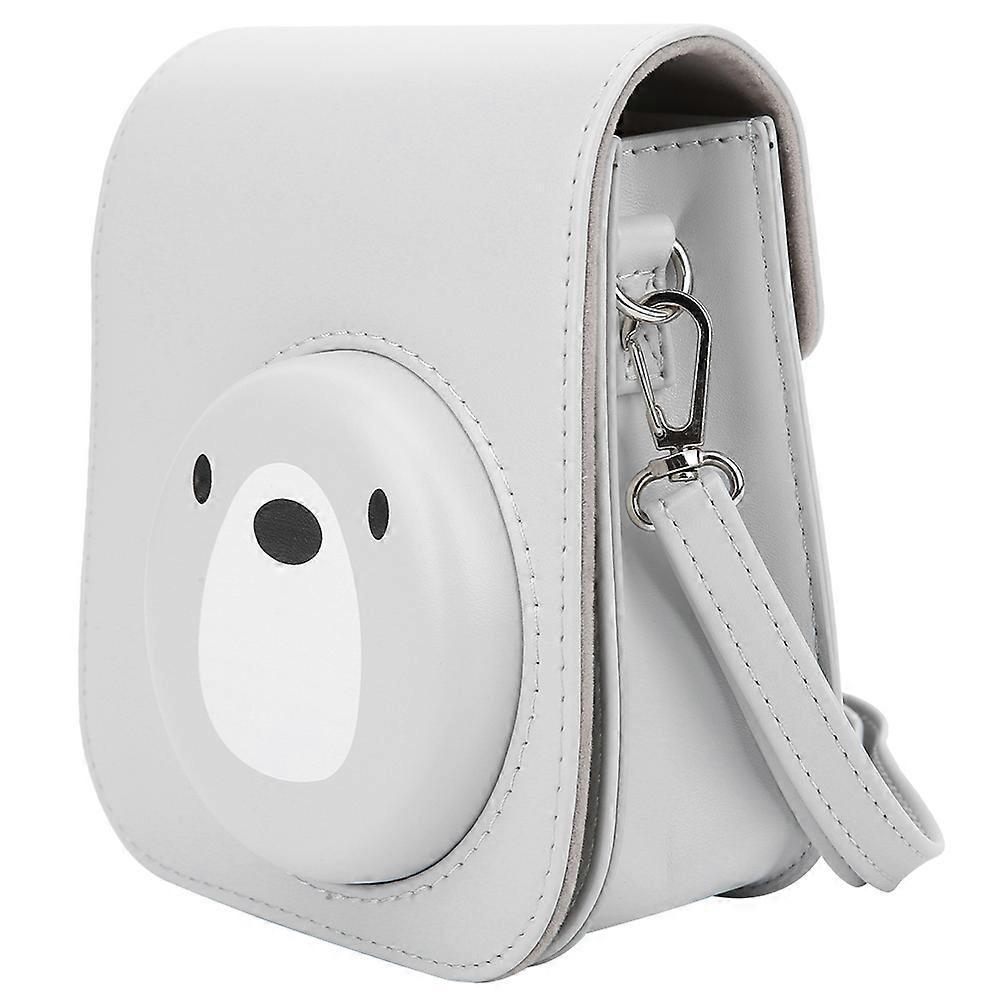 Pu Retro Camera Bag Cover Storage Pouch With Shoulder Strap For Instant Camera Mini11