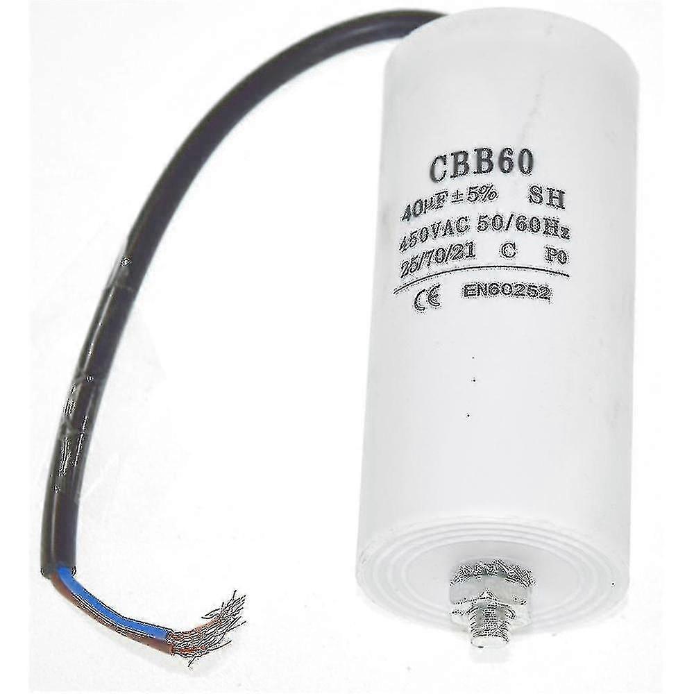 Motor Capacitor, 450v Cbb60 40uf 50 / 60hz Motor Running Capacitor, 50/60 Hz For Universal 40uf Capa