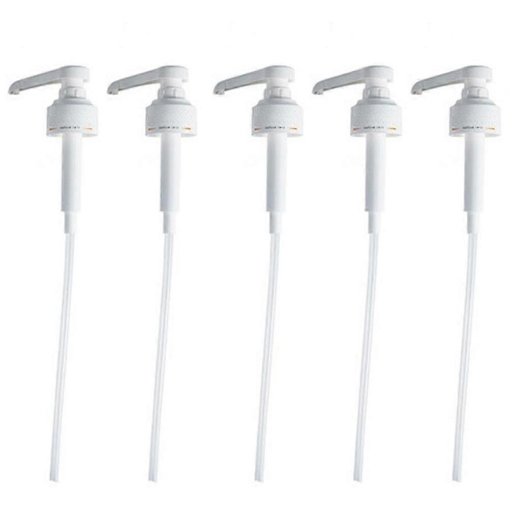 For Syrup Pump Moline Pressure Nozzle Pump Oyster Sauce Pressure Nozzle Household Dew Squeeze Dispenser, 5Pcs