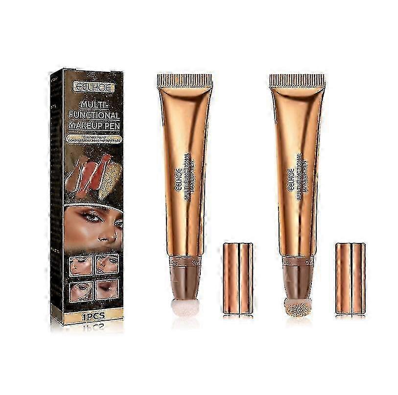 Eelhoe עט איפור רב תכליתי קונטור פנים מקל יופי תיקון אור גבוה סומק רב תכליתי עט איפור -3774639116636