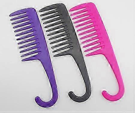 3 Pack Hair Comb Large Wide Tooth Comb Shower Combs Curl Wet Comb for Long, Wet-YuJia