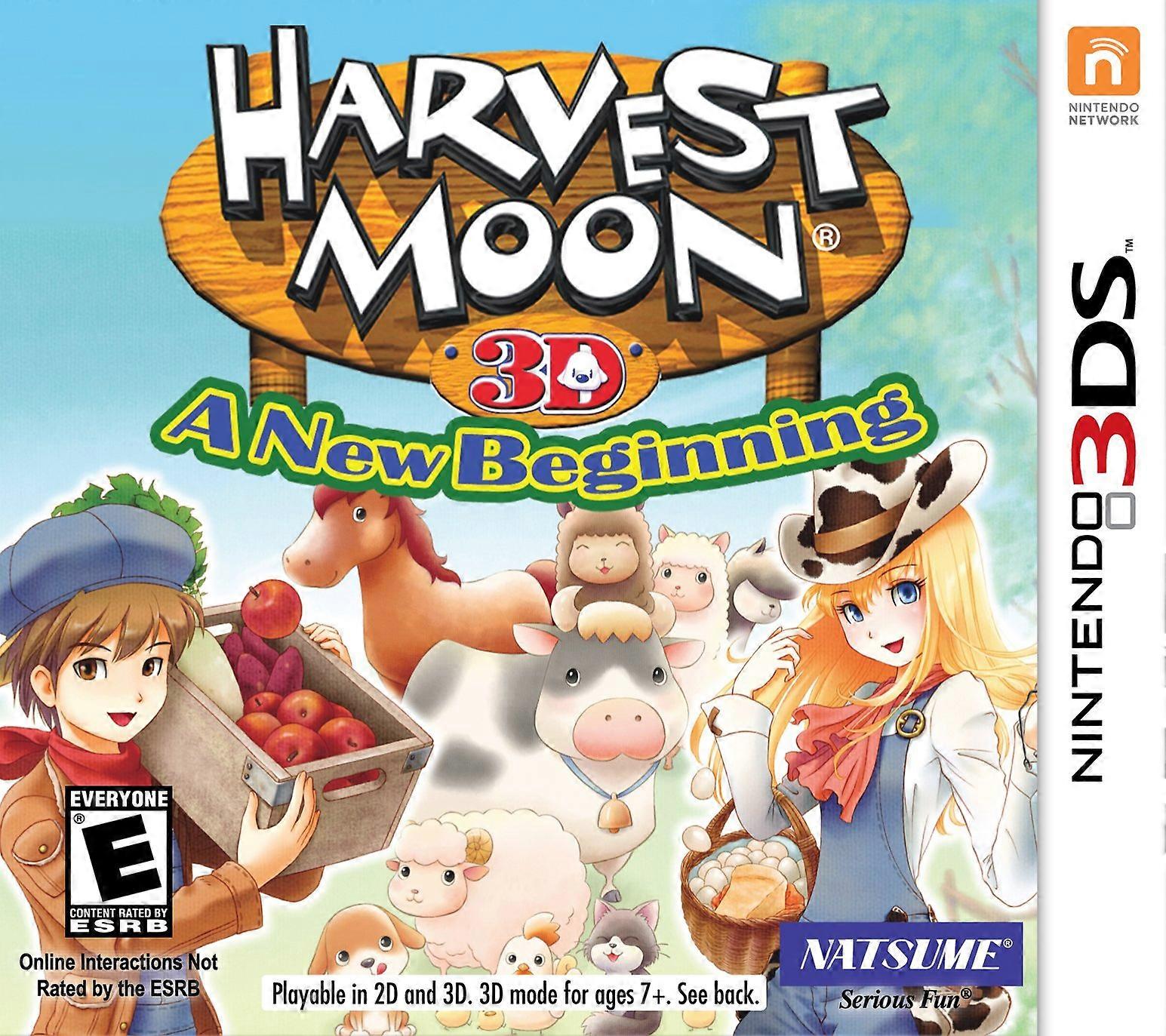Harvest Moon 3D A New Beginning - Nintendo 3DS - PAL - New & Sealed