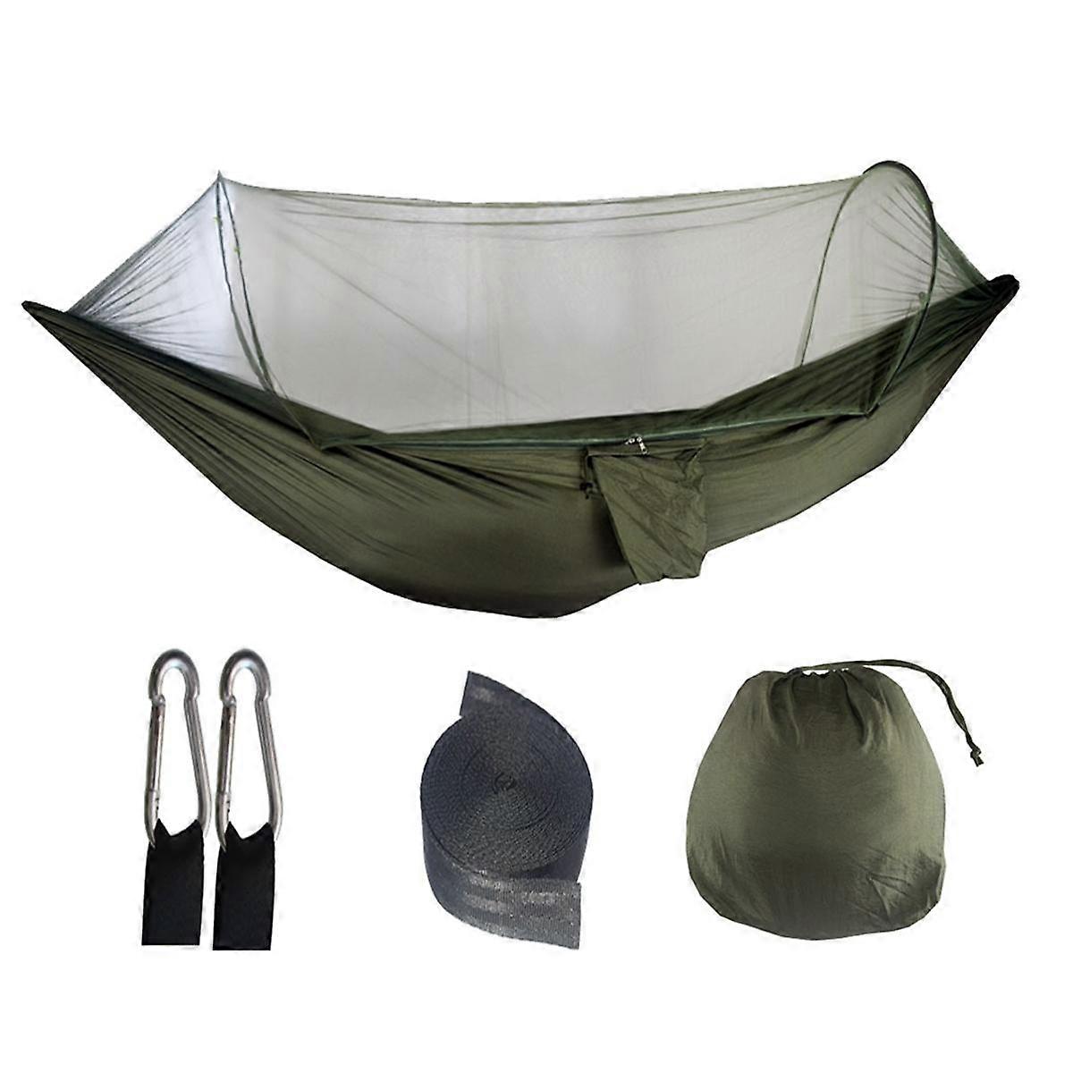 Hammock Automatic Quick Opening Mosquito Net Outdoor Camping Hammock Swing Anti- Nylon Rocking Chai