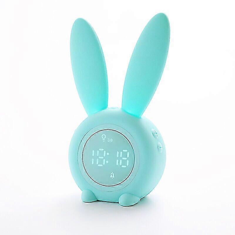 Smart Multi-function Alarm Clock Led Display Rabbit Timing Alarm Clock Sound And Light Control Night Lamp For Children