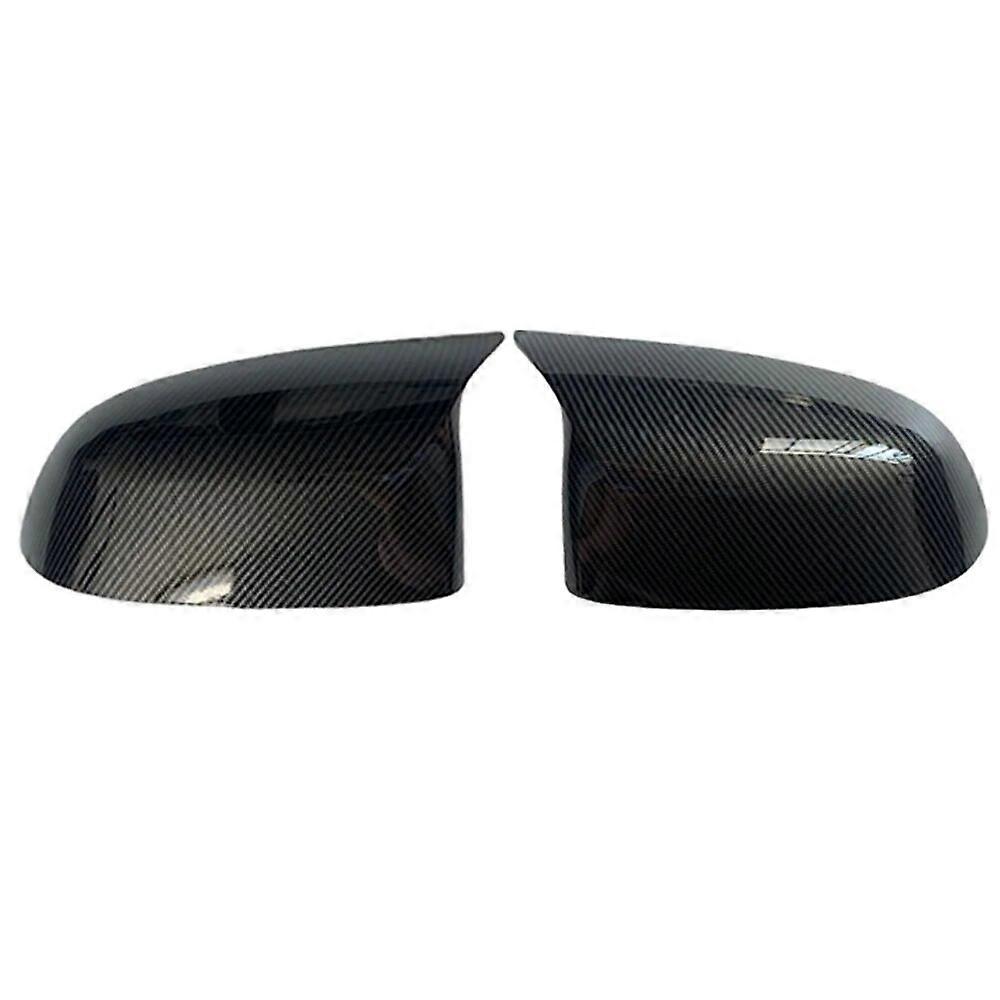 Carbon Fiber/ABS Rearview Mirror Covers For BMW X3 G01 X4 G02 X5 G05 X6 G06 X7 G07 2018-2022 M Style ABS Gloss Black