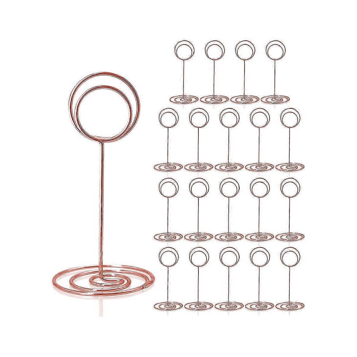 Table Number Holders 20Pcs - 3.35 Inch Place Card Holder Table Number Stands for Wedding Party Grad