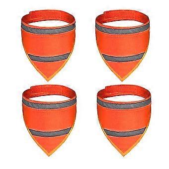 4 Stück reflektierender Hund Bandana Hund reflektierender Schal Hund Sicherheitsweste P