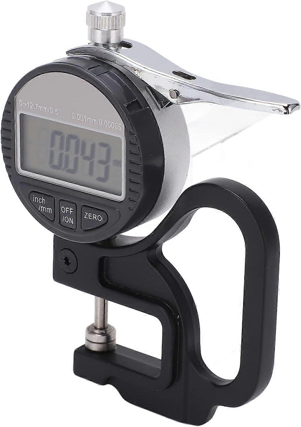 Thickness Gauge - Digital Display Paper Fabric Thickness Gauge Measuring Tool Range 0-10mm 0.001mm