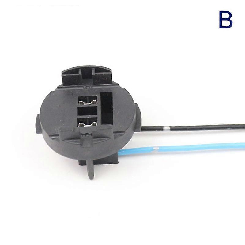 1Pcs Bulb Car power connector Socket Lamp Holder H7 Light Bulb Socket Copper Wire Double Hole Plug Triangle Circle