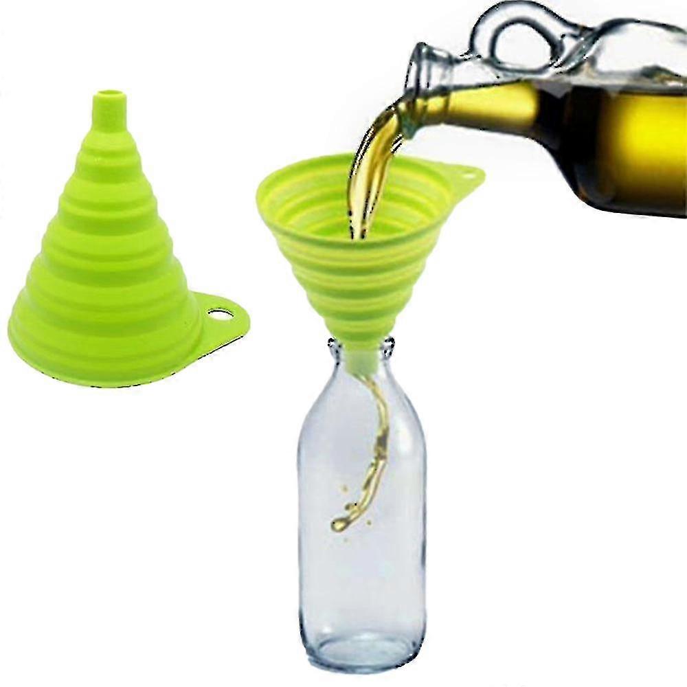 Silicone Foldable Collapsible Style Funnel Hopper  Kitchen Cooking Tools Home Tool