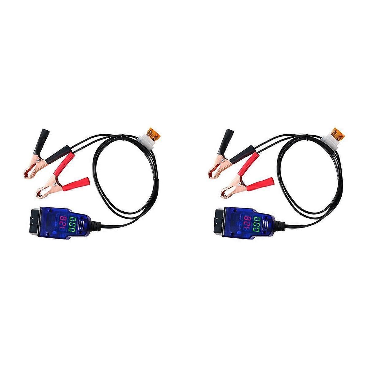 2X Emergency Power Supply Battery Clip ECU Memory Saver for OBD2 12V Power-Off Memory Saver ABS Rep
