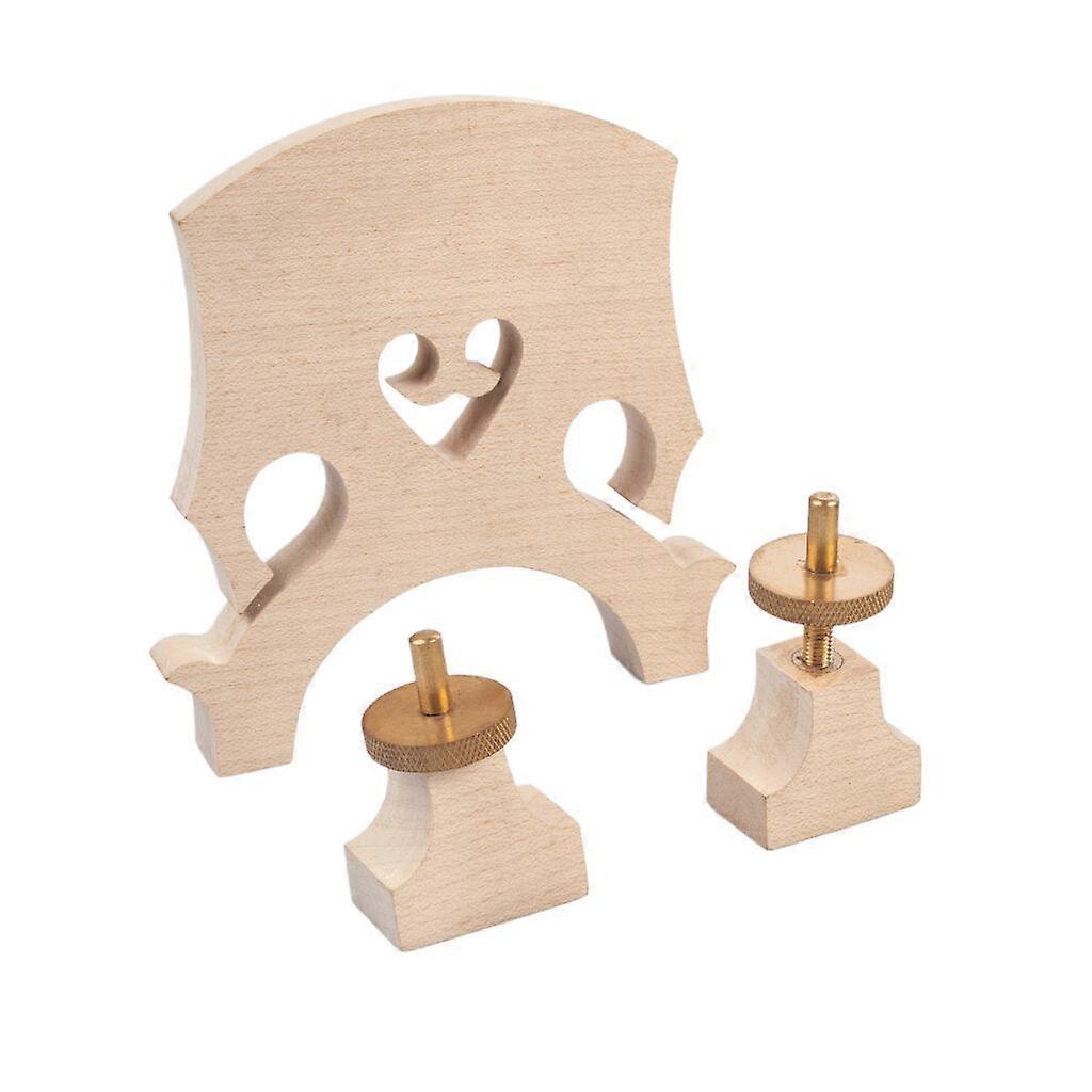 Standard Maple Bridge Replacement Part For 4/4 Size Double Bass Adjustable Upright Bass Bridge