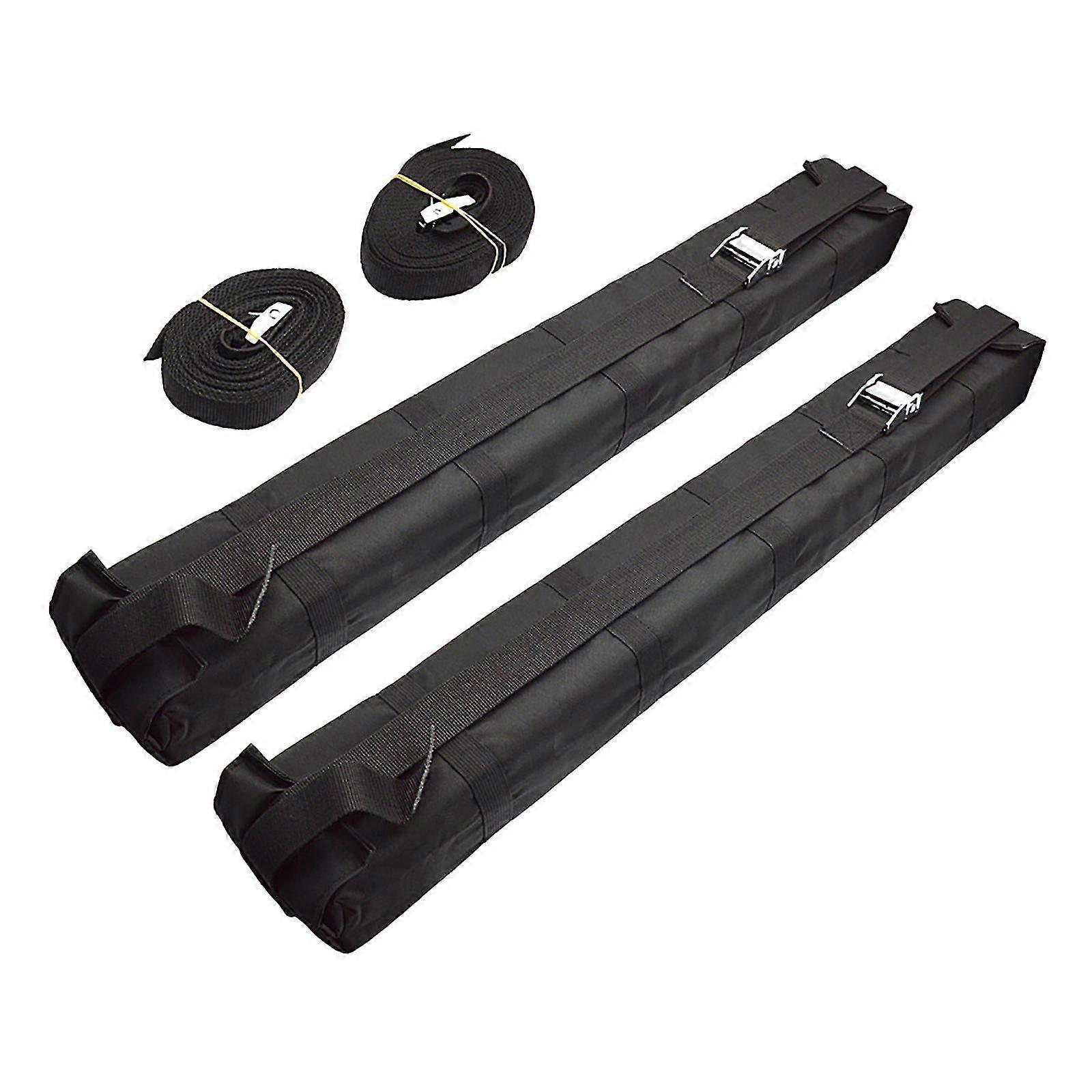 Roof racks universal car soft roof bars kayak roof rack durable oxford cloth roof rack pad carrier heavy duty tie down straps