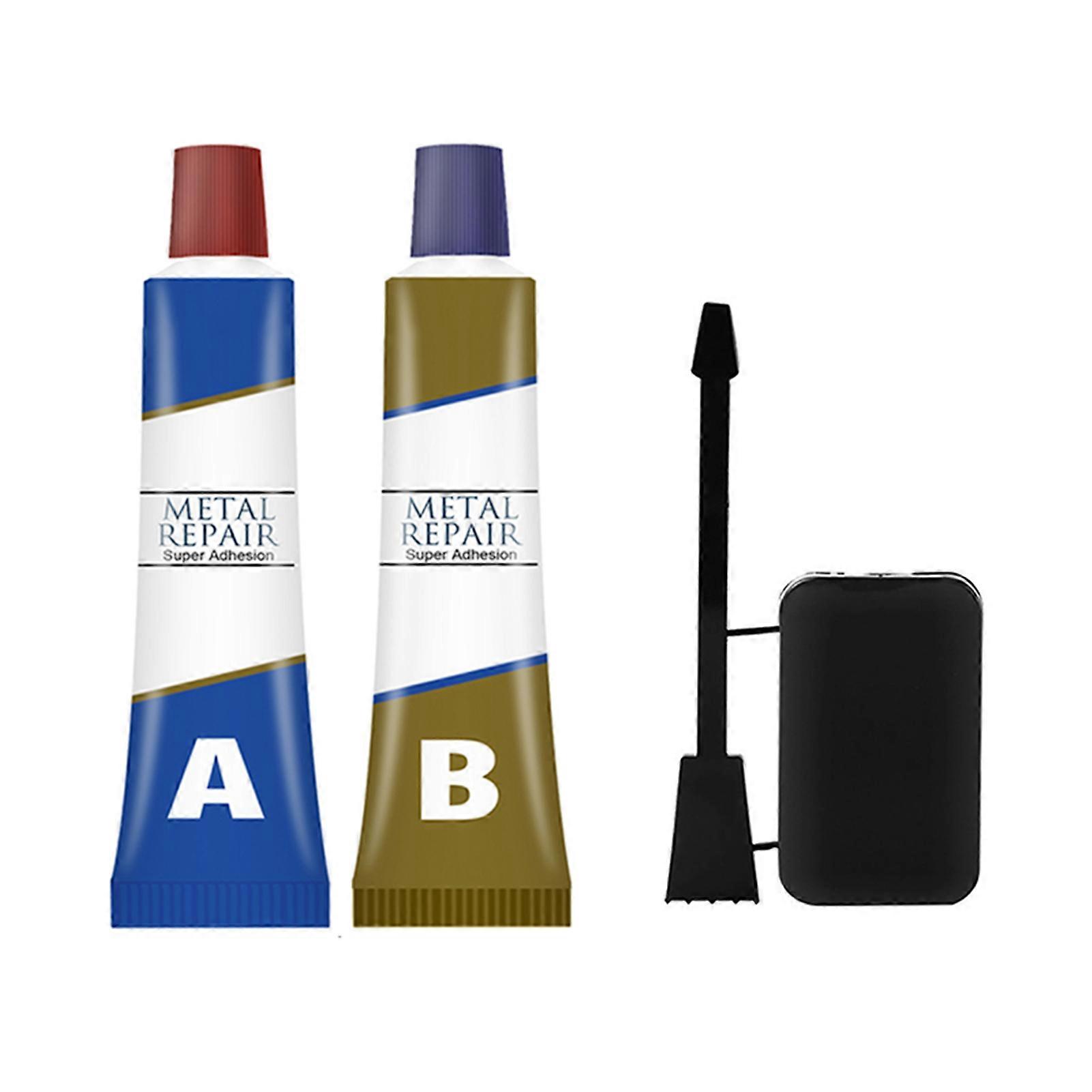 Metal Repair Glue with A and B Types Heat Resistant Long Lasting Fast Drying Durable Long