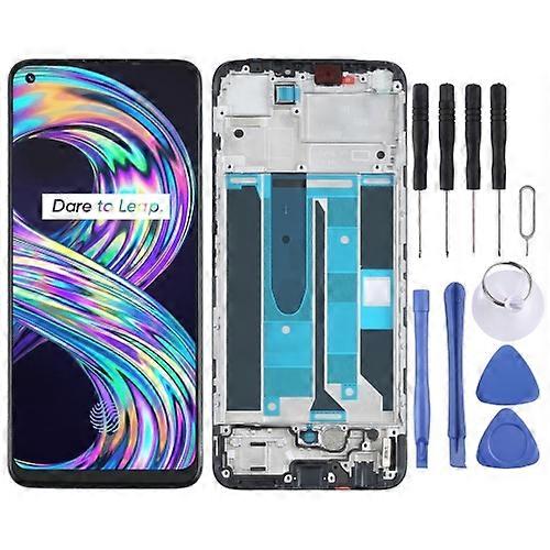 LCD Screen and Digitizer Full Assembly with Frame for OPPO Realme 8 Pro