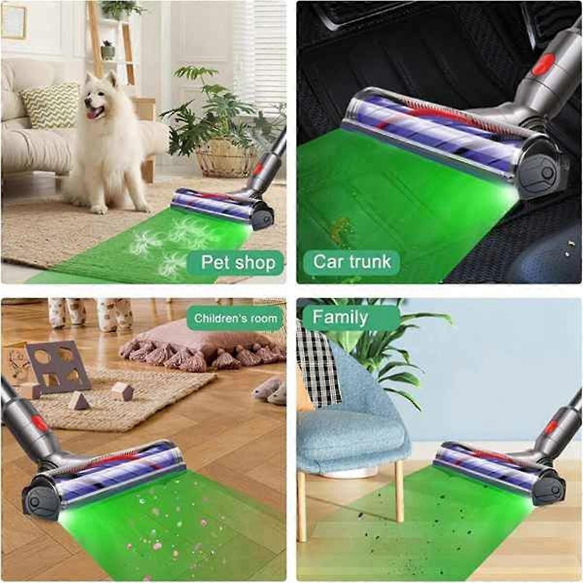 Vacuum Cleaner Dust Display Lights Clearly Pet Dust Display LED Lamp with Battery Universal Vacuum