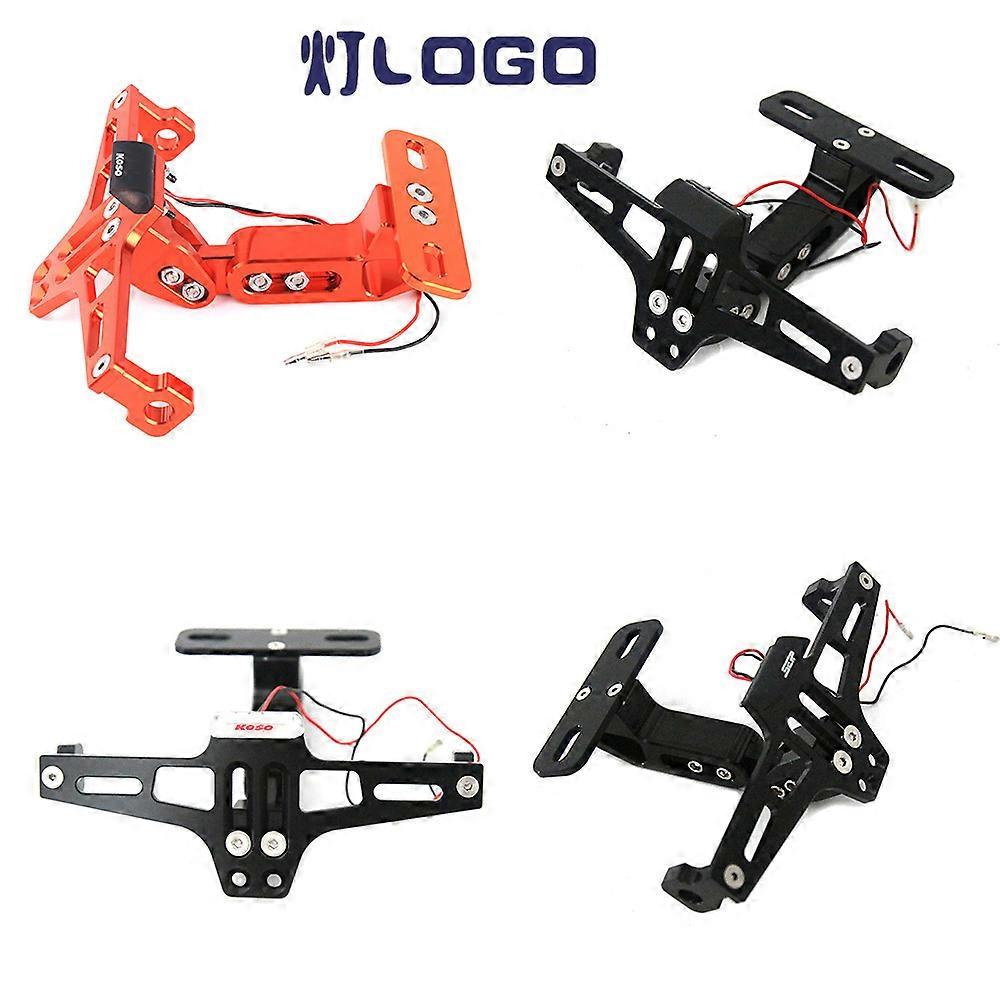 Motorcycle With Turn Light License Plate Frame Bracket Suitable For R15 Adjustable Telescopic Cnc Aluminum Alloy Universal License Plate Support Frame