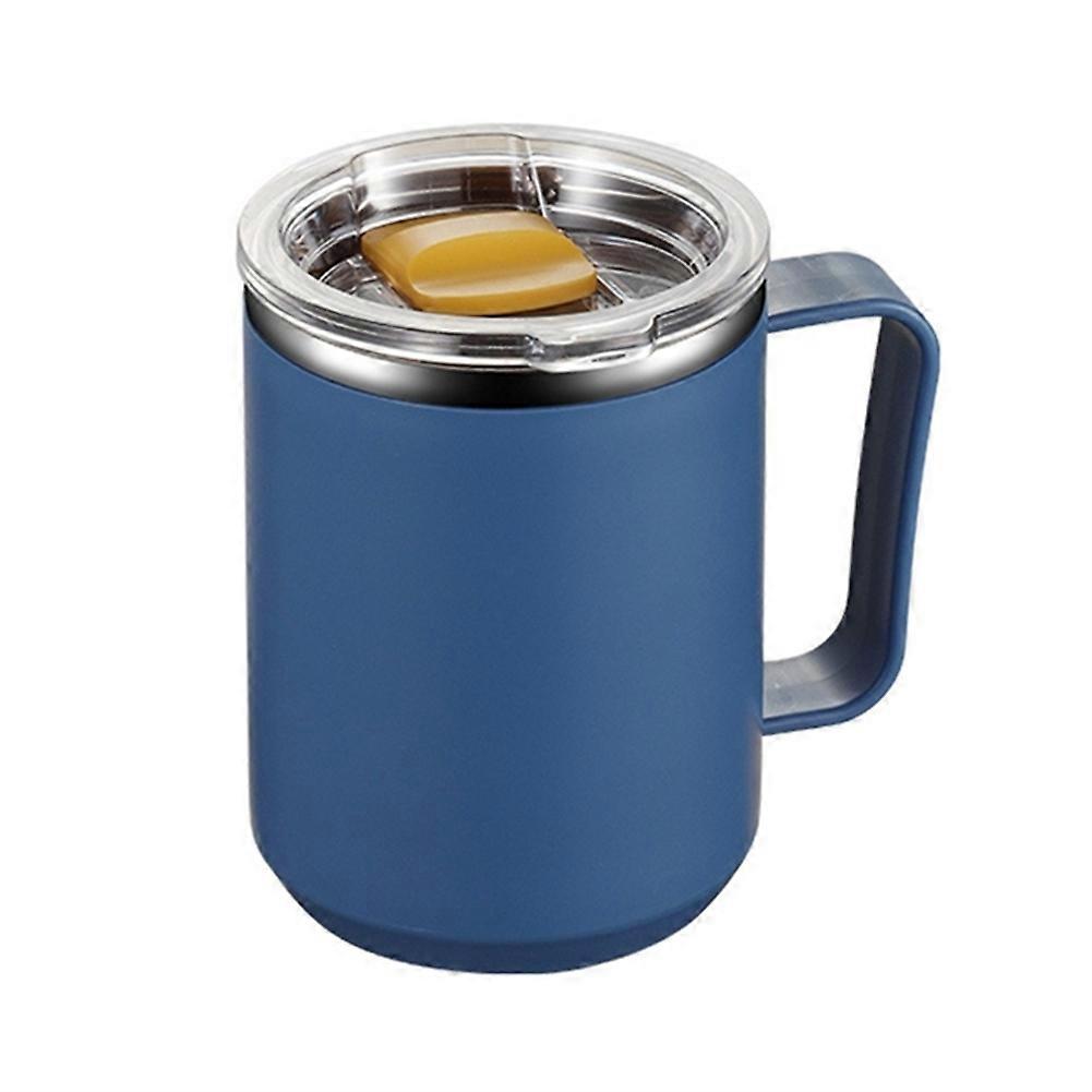 Vacuum Mug With Lid Handle, Double Wall Stainless Steel Mug With Handle And Lid, Portable Insulated Cup For Traveling