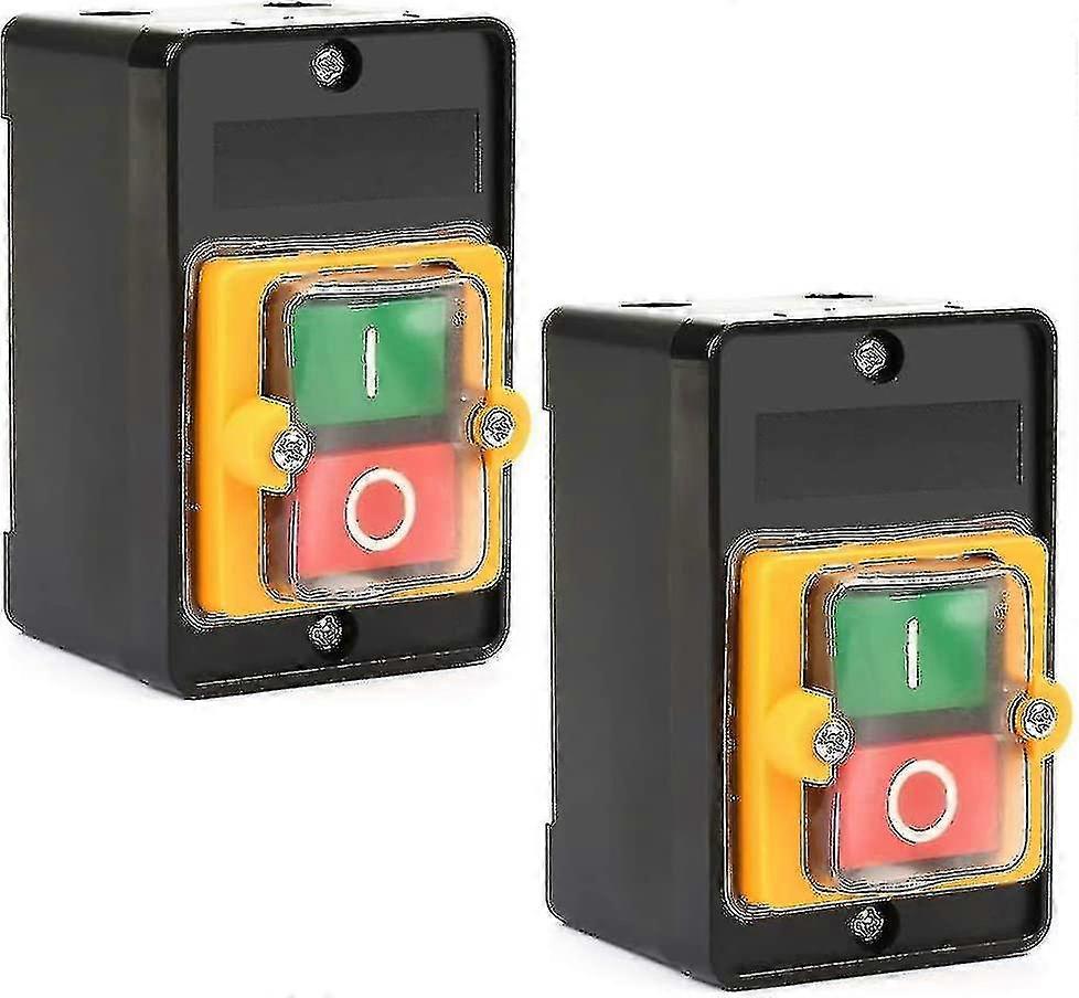 Pcs Machine Switch, Machine Pushbutton Switch Ac 220v/380v 10a On/off Pushbutton Switch, Switch Pushbutton Pushbutton, Motor Switch With Waterproof Du